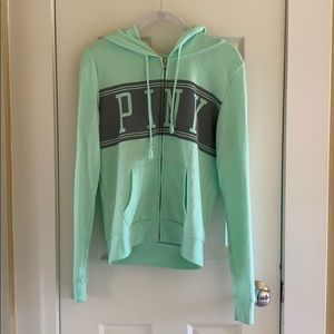 Mint green zip up